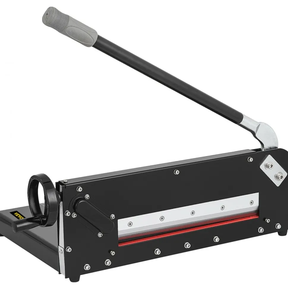 VEVOR Paper Cutter 12Inch A4 Commercial Heavy Duty Paper Cutter 300 Sheets 45HRC Hardness Stack Cutter Metal Base Desktop Stack Cutter for Home Office (A4)
