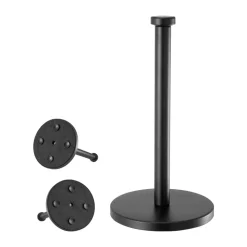 VEVOR Paper Towel Holder Countertop, Stainless Steel Kitchen Paper Towel Stand with Weighted Base and Suction Cups, Non-slip Countertop Kitchen Paper Roll Holders for Kitchen Bathroom