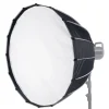 VEVOR Parabolic Softbox, 33 in / 850 mm, Quick Release and Quick Fold, Lightweight and Portable, Universal Bowens Mount, 4 Lighting Effects, Fits for Professionoal Photography, Daily Filming