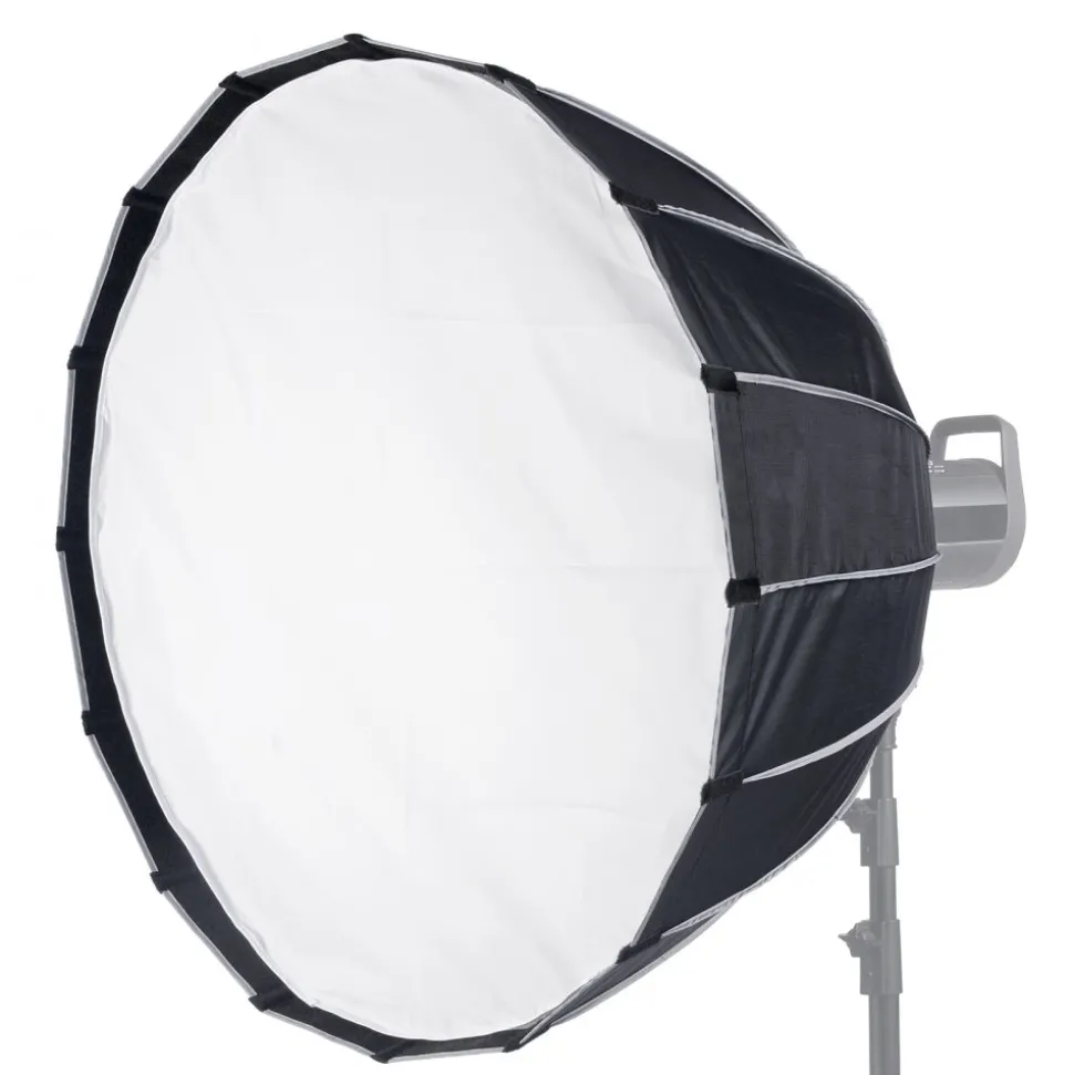 VEVOR Parabolic Softbox, 33 in / 850 mm, Quick Release and Quick Fold, Lightweight and Portable, Universal Bowens Mount, 4 Lighting Effects, Fits for Professionoal Photography, Daily Filming