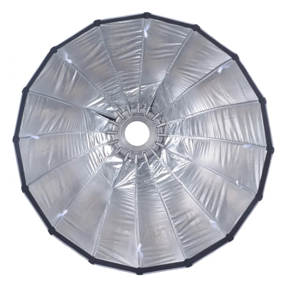 VEVOR Parabolic Softbox, 33 in / 850 mm, Quick Release and Quick Fold, Lightweight and Portable, Universal Bowens Mount, 4 Lighting Effects, Fits for Professionoal Photography, Daily Filming