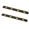 VEVOR Parking Stopper, 72 Inch 2 Pcs Heavy Duty Parking Aid for Garage, Rubber Curb Garage Floor Stopper with Reflective Strips, Aid Gadgets for Cars Vans Trucks Tire Wheel Guide Block Stops Bumpers