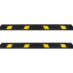 VEVOR Parking Stopper, 72 Inch 2 Pcs Heavy Duty Parking Aid for Garage, Rubber Curb Garage Floor Stopper with Reflective Strips, Aid Gadgets for Cars Vans Trucks Tire Wheel Guide Block Stops Bumpers