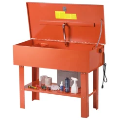 VEVOR Parts Washer 40-Gallon, 17 Gallon Solvent Capacity, 1 Gallon per Minute Max Pump Output, Steel Cabinet Electric Pump Automotive Parts Washer Cleaner for Wheel Bearings, Gears, and Carburetors