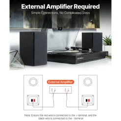 VEVOR Passive Bookshelf Speaker, 300W, Book Shelf Stereo Speakers with 5.25-Inch Woofer and 1-Inch Tweeter, Detachable Grille, 65Hz-20KHz Frequency Response, Wooden Enclosure, for Home Theater (1 Pair)