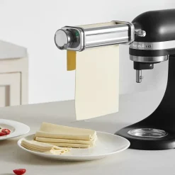 VEVOR Pasta Attachment for KitchenAid Stand Mixer, Stainless Steel Pasta Sheet Roller Attachment, Pasta Maker Machine Accessory with 8 Adjustable Thickness Knob, KitchenAid Pasta Attachment by VEVOR