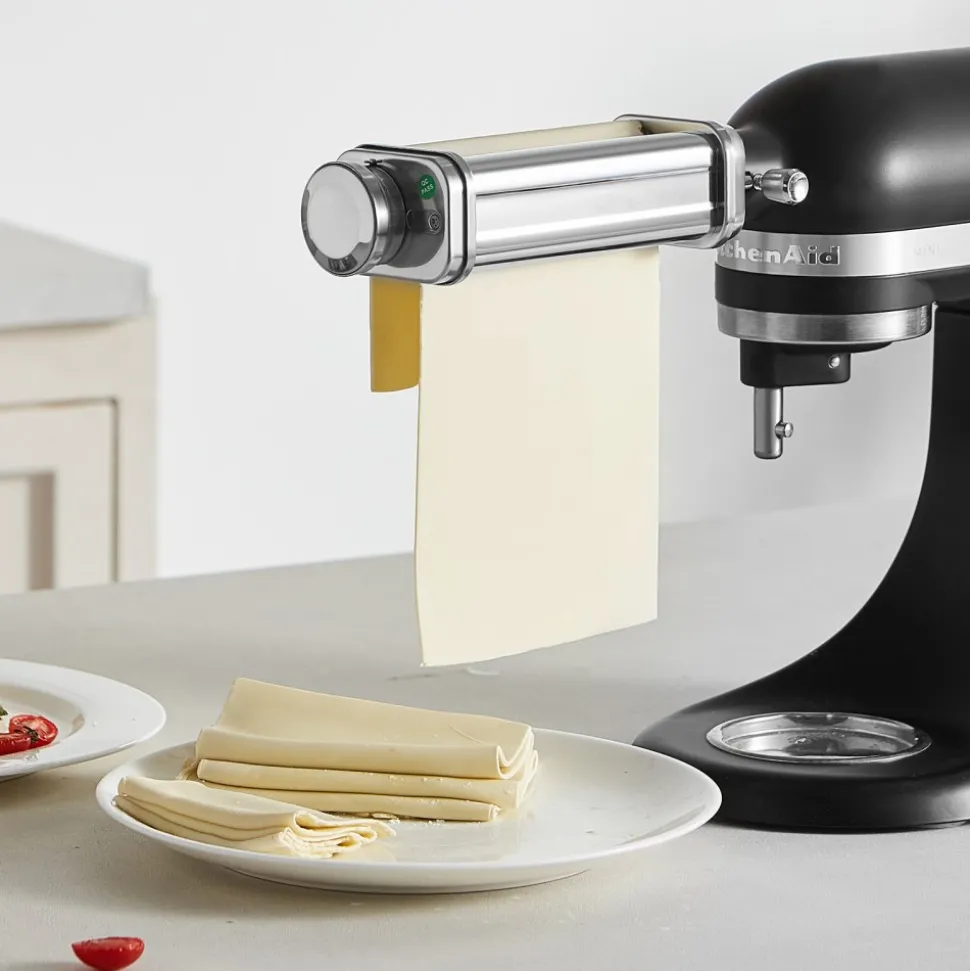 VEVOR Pasta Attachment for KitchenAid Stand Mixer, Stainless Steel Pasta Sheet Roller Attachment, Pasta Maker Machine Accessory with 8 Adjustable Thickness Knob, KitchenAid Pasta Attachment by VEVOR