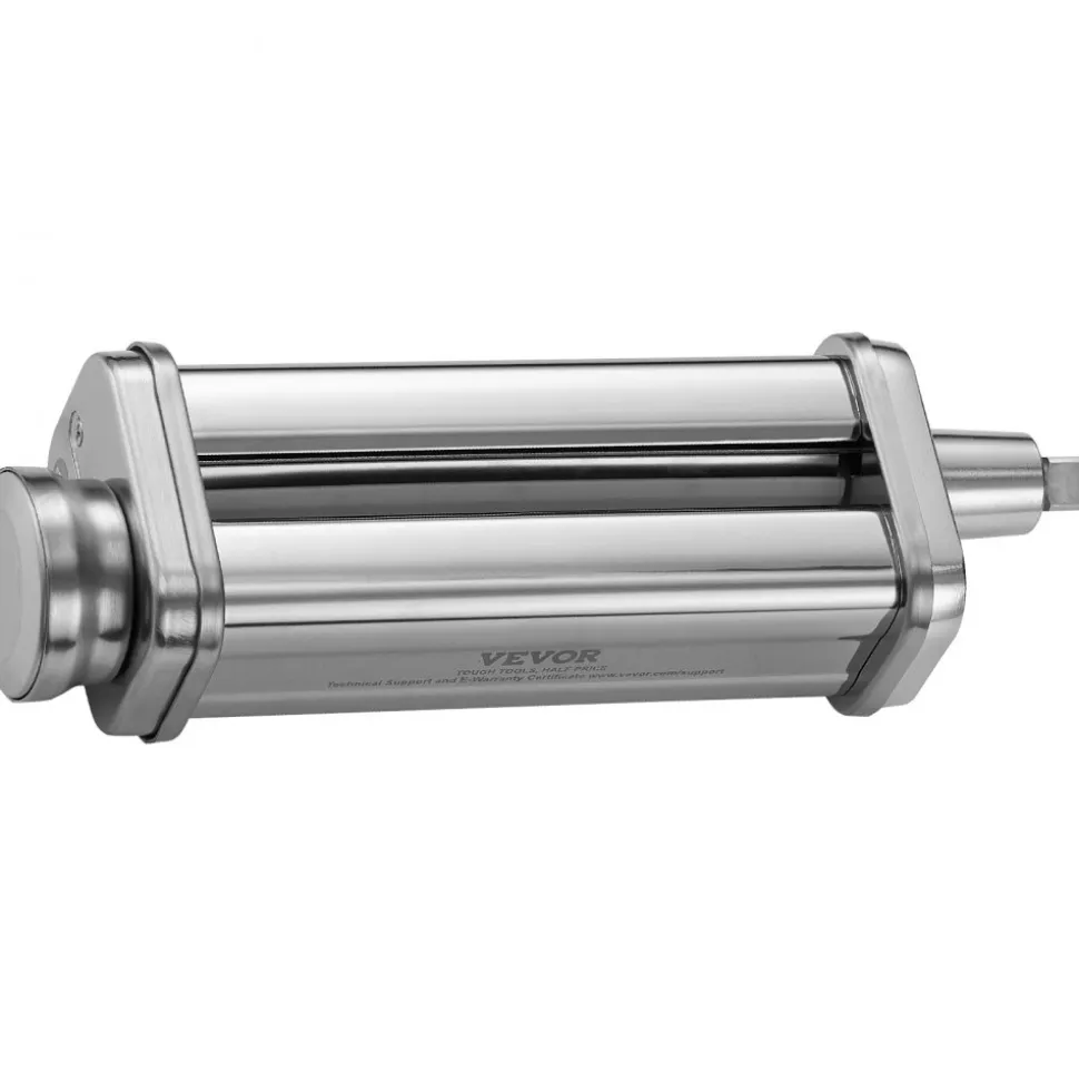 VEVOR Pasta Attachment for KitchenAid Stand Mixer, Stainless Steel Pasta Sheet Roller Attachment, Pasta Maker Machine Accessory with 8 Adjustable Thickness Knob, KitchenAid Pasta Attachment by VEVOR