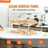 VEVOR Pastry Display Case, 2-Tier Commercial Countertop Bakery Display Case, Acrylic Display Box with Rear Door Access & Removable Shelves, Keep Fresh for Donut Bagels Cake Cookie, 22"x14"x14"