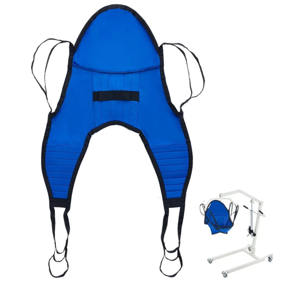 VEVOR Patient Lift Sling with Head Support- Small Size, U Shape Divided Leg Transfer Sling for Bathing, Patient Lift Medical Sling for Elderly, Disabled, Bedridden, 600LBS