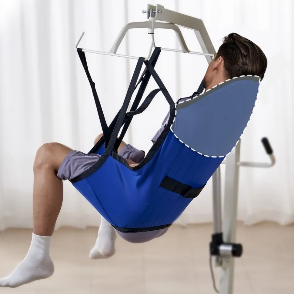 VEVOR Patient Lift Sling with Head Support- Small Size, U Shape Divided Leg Transfer Sling for Bathing, Patient Lift Medical Sling for Elderly, Disabled, Bedridden, 600LBS