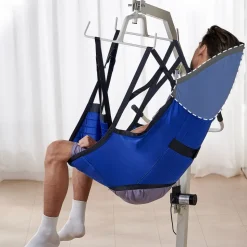 VEVOR Patient Lift Sling with Head Support- Large Size, Universal Patient Lift Sling, Divided Leg Transfer Sling for Bathing, Patient Lift Medical Sling for Elderly, Disabled, Bedridden, 600LBS