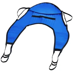 VEVOR Patient Lift Sling with Head Support- Large Size, Universal Patient Lift Sling, Divided Leg Transfer Sling for Bathing, Patient Lift Medical Sling for Elderly, Disabled, Bedridden, 600LBS