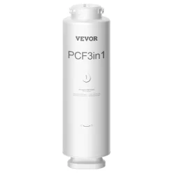 VEVOR PCF Replace Filter, 6-layer PCF Composite Water Filter Replacement, PCF Composite Filter, Reduces Chlorine & Odor, Compatible with Under Sink Water Filter System SS-001, SS-003 & SS-005