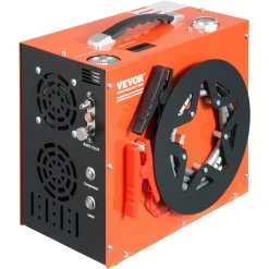 VEVOR PCP Air Compressor, 4500PSI/30Mpa Portable PCP Airgun Compressor - Built-in Water and Fan Cooling System, Auto-Stop | DC12V/AC120V Paintball Tank Compressor for Air Rifle, Scuba Diving Bottle