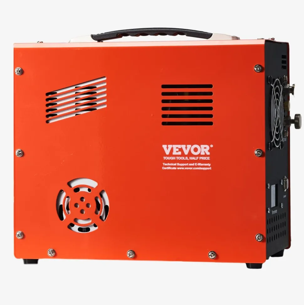 VEVOR PCP Air Compressor, 4500PSI/30Mpa PCP Airgun Compressor with Built-in Converter & Fan Cooling System, Auto Stop DC12V/AC120V Portable Paintball Tank Compressor for Air Rifle, Scuba Diving Bottle