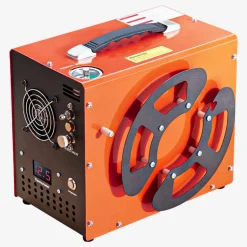 VEVOR PCP Air Compressor, 4500PSI/30Mpa PCP Airgun Compressor with Built-in Converter & Fan Cooling System, Auto Stop DC12V/AC120V Portable Paintball Tank Compressor for Air Rifle, Scuba Diving Bottle