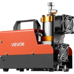 VEVOR PCP Air Compressor 4500PSI PCP Airgun Compressor & External Converter, Manual Stop 250W DC12V/AC120V Portable Paintball Tank Compressors for Air Rifle, Scuba Diving Bottle