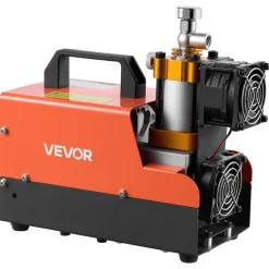 VEVOR PCP Air Compressor 4500PSI PCP Airgun Compressor & External Converter, Manual Stop 250W DC12V/AC120V Portable Paintball Tank Compressors for Air Rifle, Scuba Diving Bottle