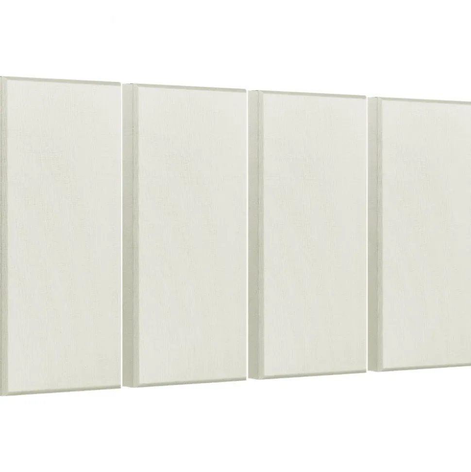 VEVOR 4 PCS Acoustic Panels, 2 inch Thick 23.6 x 11.8 inch Fiberglass Sound Absorbing Panels, Self-adhesive Soundproof Wall Boards, for Studios, Office, Home Theater,Meeting Room, Beige
