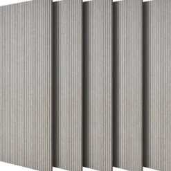 VEVOR 5PCS Acoustic Panels with Self Adhesive, 47.2 x 23.6 inch Sound Proof Foam Panels, Polyester Fiber Soundproof Wall Panels High Density, for Home, Studio, Office, Theater, Camel