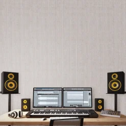 VEVOR 5PCS Acoustic Panels with Self Adhesive, 47.2 x 23.6 inch Sound Proof Foam Panels, Polyester Fiber Soundproof Wall Panels High Density, for Home, Studio, Office, Theater, Camel