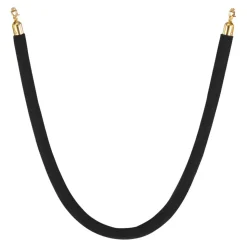 VEVOR 2 Pcs Black Velvet Stanchion Ropes, 5 ft Crowd Control Stanchion Black Velvet Ropes with Gold Hooks, Post Queue Barrier Carpet Rope for Carpet Events Movie Theaters Grand Openings Hotels Party