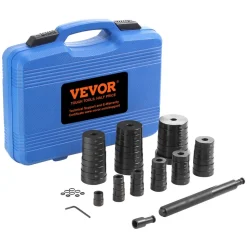 VEVOR 52PCS Custom Bushing Bearing & Seal Driver Set, Transmission Wheel Axle Bearing Race, Seal Driver Installer Remover, 18-65mm & 74mm Metric Discs Bush Removal Puller Bearing Press Tool Kit