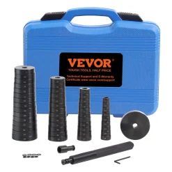 VEVOR 52PCS Custom Bushing Bearing & Seal Driver Set, Transmission Wheel Axle Bearing Race, Seal Driver Installer Remover, 18-65mm & 74mm Metric Discs Bush Removal Puller Bearing Press Tool Kit
