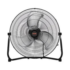 VEVOR 2 PCS Floor Fans, 3 Speeds High Velocity Heavy Duty 20 Inch Industrial Fan, 4800 CFM 360° Adjustable Tilt 21.33 ft/sec Airflow Large Metal Fan, for Gym, Home, Garage, Commercial Shop & Bedroom