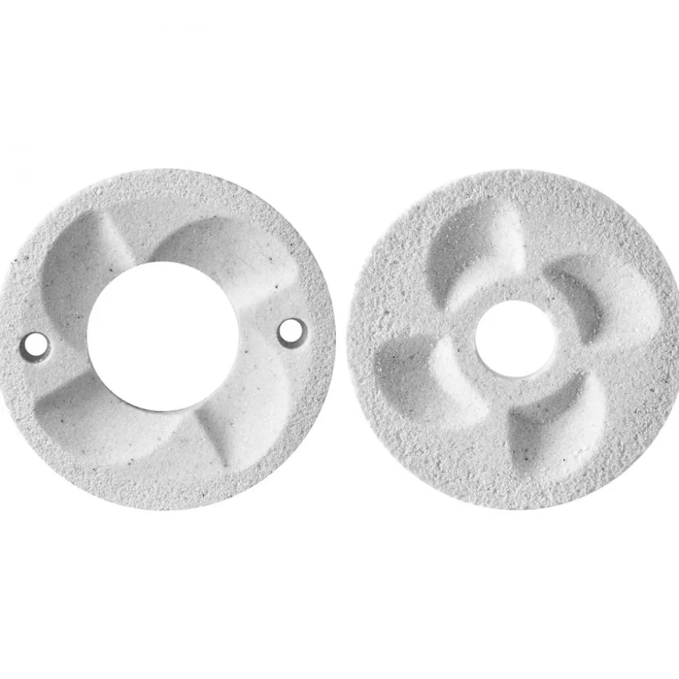 VEVOR 2PCS Grinding Sheets for Electric Grain Mill Grinder, Marble Dry & Wet Grinding Discs, Replacement Grinding Plates Compatible with VEVOR GM-002 Corn Spice Mill Grinder