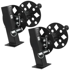 VEVOR 2PCS Heavy Duty Welding Cable Reels, Welding Cable Lead Reels for 150FT 1/0 & 125FT 2/0 Cable, Powder-Coated Steel Reel with Locking Pin for Service Trucks, Fleet Maintenance, Jobsites