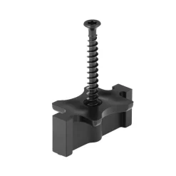 VEVOR 500PCS Hidden Deck Fasteners for Composite Decking Board, Universal Composite T Clips & Plastic Hidden Fasteners with Metal Screws,Polypropylene PP Clips Works with 0.26 inch Gaps, Black