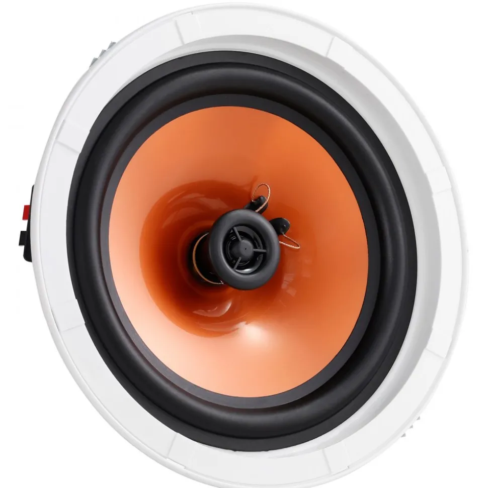 VEVOR 4 PCs 8 Inch in Ceiling Speakers, 100-Watts, Flush Mount Ceiling & in-Wall Speakers System with 8ΩImpedance 89dB Sensitivity, for Home Kitchen Living Room Bedroom or Covered Outdoor Porches