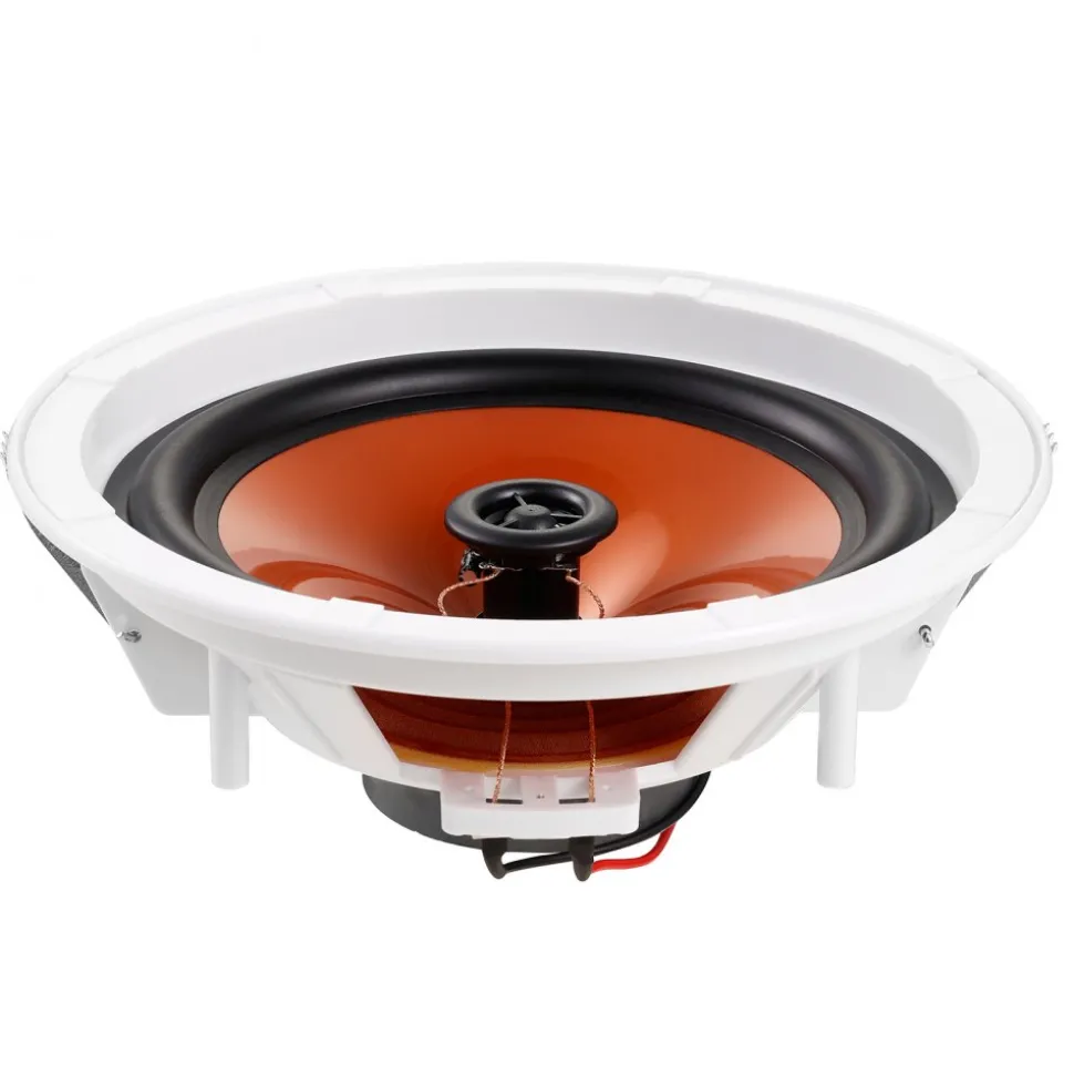 VEVOR 4 PCs 8 Inch in Ceiling Speakers, 100-Watts, Flush Mount Ceiling & in-Wall Speakers System with 8ΩImpedance 89dB Sensitivity, for Home Kitchen Living Room Bedroom or Covered Outdoor Porches