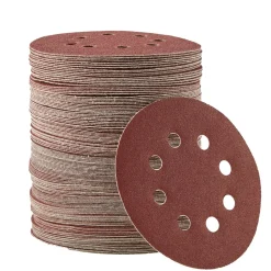 VEVOR 150 PCS 5 Inch Sanding Discs Set, 8-Hole Round Hook and Loop Sandpaper for Orbital Sander, 10 Grits include 60, 80, 100, 120, 150,180, 240, 320, 400, 600 Grit, for Metal, Wood, Car Sanding