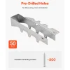 VEVOR 50 Pcs Joist Hanger, Inner Dimensions 1.57 x 1.50 x 7.83 inch / 40 x 38 x 199 mm, Rafter Hurricane Ties Joist Hangers with Rustproof Coating, Tie Brackets for Floor Deck and Ceiling Trusses