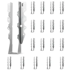 VEVOR 50 Pcs Joist Hanger, Inner Dimensions 1.57 x 1.50 x 7.83 inch / 40 x 38 x 199 mm, Rafter Hurricane Ties Joist Hangers with Rustproof Coating, Tie Brackets for Floor Deck and Ceiling Trusses