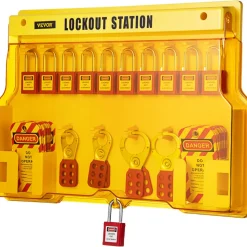 VEVOR 58 PCS Lockout Tagout Kits, Electrical Safety Loto Kit Includes Padlocks, Lockout Station, Hasp, Tags & Zip Ties, Lockout Tagout Safety Tools for Industrial, Electric Power, Machinery