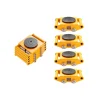 VEVOR 4PCS Machinery Skate Dolly, 26455LBS/12T Industrial Machinery Mover, Heavy Duty Carbon Steel Machinery Moving Skate & 4 Carbon Steel Wheels and 360° Rotation Non-slip Cap for Warehouse, Factory