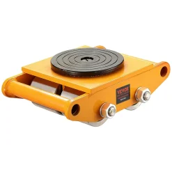 VEVOR 4PCS Machinery Skate Dolly, 26455LBS/12T Industrial Machinery Mover, Heavy Duty Carbon Steel Machinery Moving Skate & 4 Carbon Steel Wheels and 360° Rotation Non-slip Cap for Warehouse, Factory
