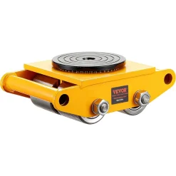 VEVOR 4PCS Machinery Skate Dolly, 26455LBS/12T Industrial Machinery Mover, Heavy Duty Carbon Steel Machinery Moving Skate & 4 Carbon Steel Wheels and 360° Rotation Non-slip Cap for Warehouse, Factory