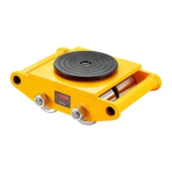 VEVOR 4PCS Machinery Skate Dolly, 26455LBS/12T Industrial Machinery Mover, Heavy Duty Carbon Steel Machinery Moving Skate & 4 Carbon Steel Wheels and 360° Rotation Non-slip Cap for Warehouse, Factory