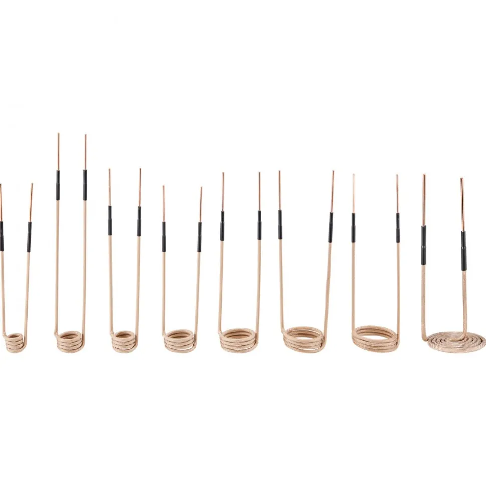 VEVOR 10PCS Magnetic Induction Heater Coil, Induction Heating Coil Accessories Kit with Flexibility and Long Lifespan, for Removing Rusty Bolts and Nuts, 8 Coils + 1 U-Shaped + 1 Free Forming