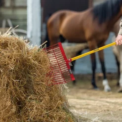 VEVOR 6PCS Manure Fork Replacement Head, 18 Angled Tines Horse Manure Fork Head, Durable Plastic Pitchfork Heads, Horse Mulch Rake for Picking up Stable Stall Muck Grass Hay Cleaning Farm Work