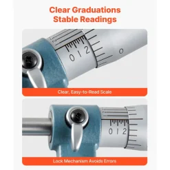 VEVOR 6 PCS Micrometer Set, 0-1