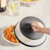 VEVOR 2PCS Microwave Splatter Covers, 10.4" Collapsible Microwave Lid for Food, 300°F Heat-Resistant PP Splatter Guard for Plate Dish, Multi-Use Kitchen Colander Gadget for Washing Fruits Vegetables