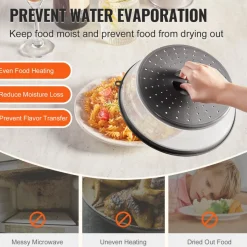 VEVOR 2PCS Microwave Splatter Covers, 10.4