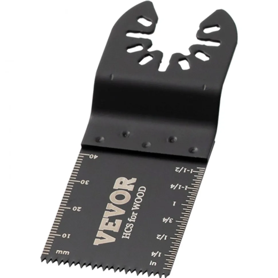 VEVOR 100PCS Oscillating Saw Blades, Quick Release Multitool Blades Kit, HCS Tool Blades for Wood Plastic, Compatible with Dewalt Dremel Fein Worx Bosch Makita Milwaukee