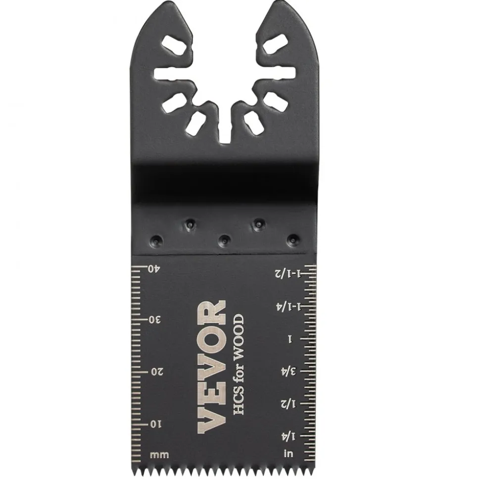 VEVOR 100PCS Oscillating Saw Blades, Quick Release Multitool Blades Kit, HCS Tool Blades for Wood Plastic, Compatible with Dewalt Dremel Fein Worx Bosch Makita Milwaukee